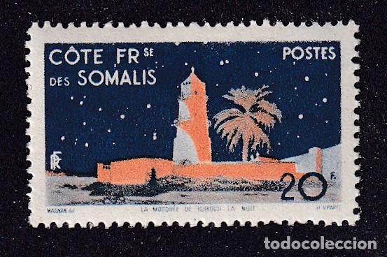 Sellos: colonies fran&ccedil;aises COTE DES SOMALIS n&deg; 281 ** mosqu&eacute;e de Djibouti