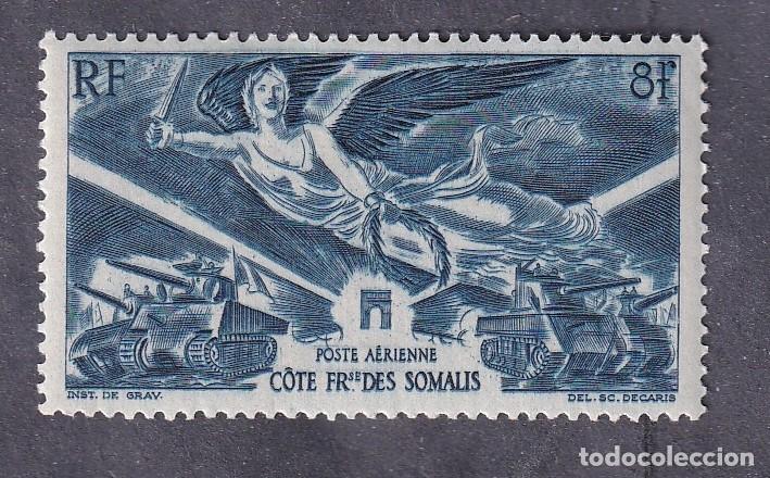 Sellos: colonies fran&ccedil;aises COTE DES SOMALIS PA n&deg; 13 * anniversaire de la victoire