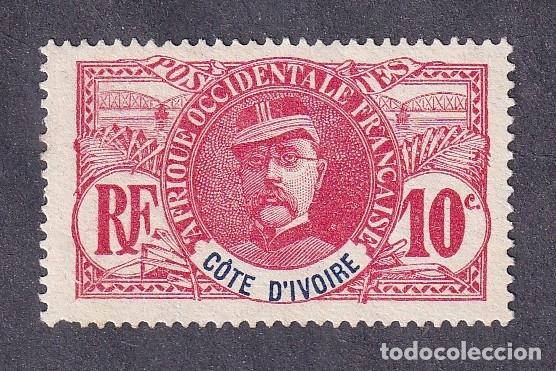 Sellos: colonies fran&ccedil;aises COTE D'IVOIRE n&deg; 25 g&eacute;n&eacute;ral Faidherbe neuf sans gomme