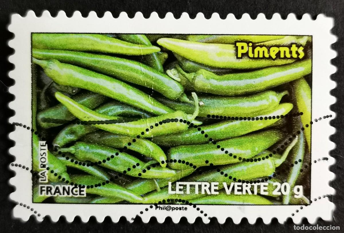 Sellos: Sello Francia 2012, Chiles verdes (pimientos), Sin Valor Facial Michel: FR 5404