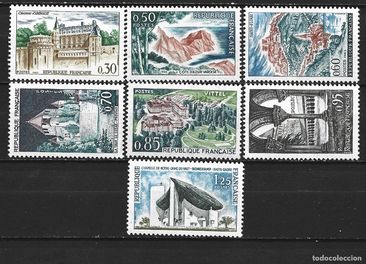 Sellos: FRANCIA YVERT NUM. 1390/1394A ** SERIE COMPLETA SIN FIJASELLOS