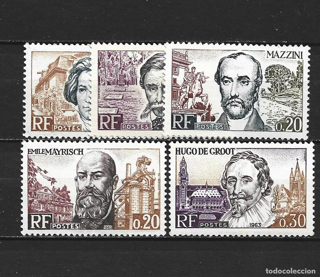 Sellos: FRANCIA YVERT NUM. 1382/1386 ** SERIE COMPLETA SIN FIJASELLOS