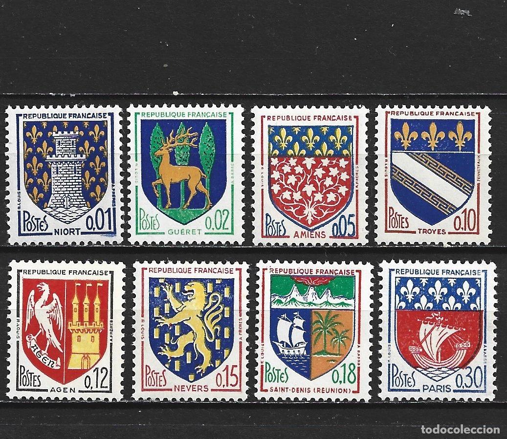 Sellos: FRANCIA YVERT NUM. 1351A/1354B ** SERIE COMPLETA SIN FIJASELLOS
