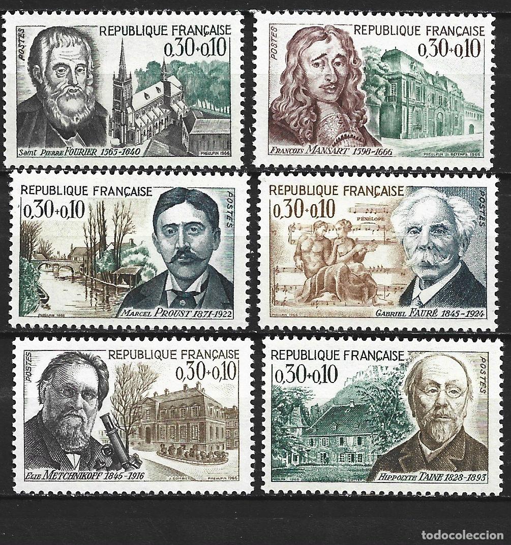 Sellos: FRANCIA YVERT NUM. 1470/1475 ** SERIE COMPLETA SIN FIJASELLOS