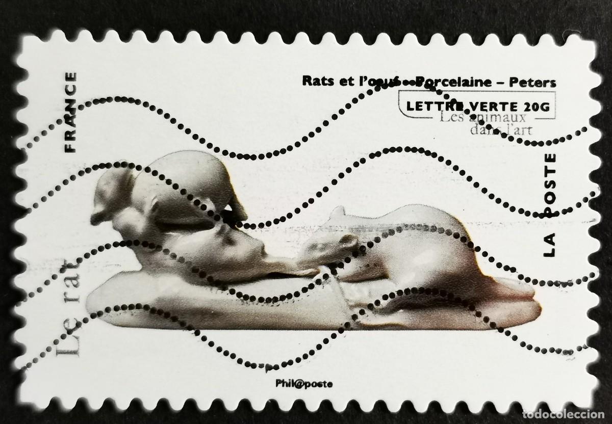 Sellos: Sello Francia 2013, Ratas y huevo, porcelana, obras de Peters, Sin Valor Facial Michel: FR 5486