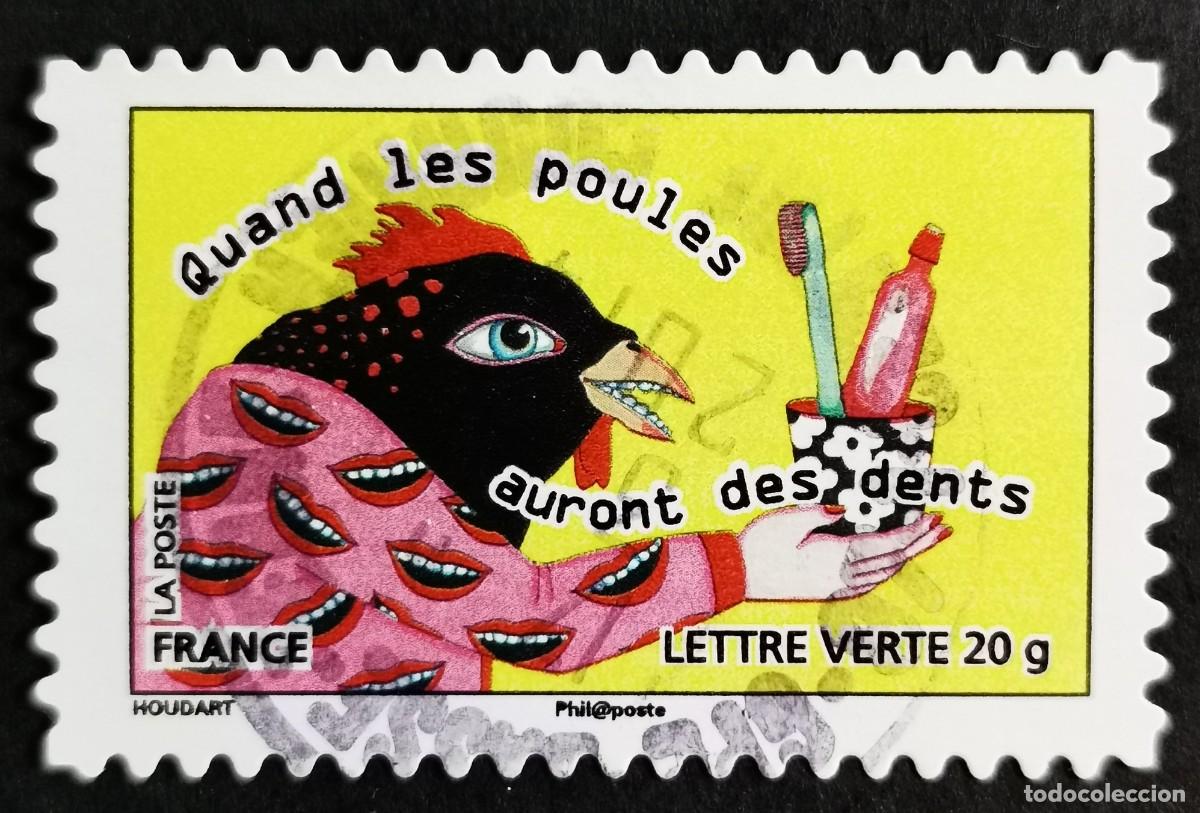 Sellos: Sello Francia 2013, Cuando a las gallinas les salen los dientes, Sin Valor Facial Michel: FR 5510