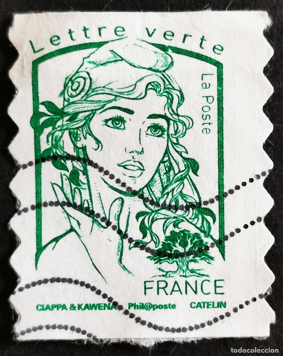 Sellos: Sello Francia 2013, Marianne de Ciappa y Kawena Carta Verde, Sin Valor Facial Michel: FR 5635yBc