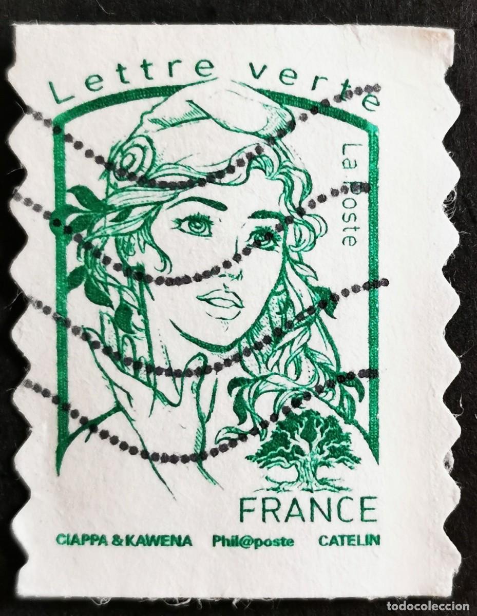 Sellos: Sello Francia 2013, Marianne de Ciappa y Kawena Carta Verde, Sin Valor Facial Michel: FR 5635yBc