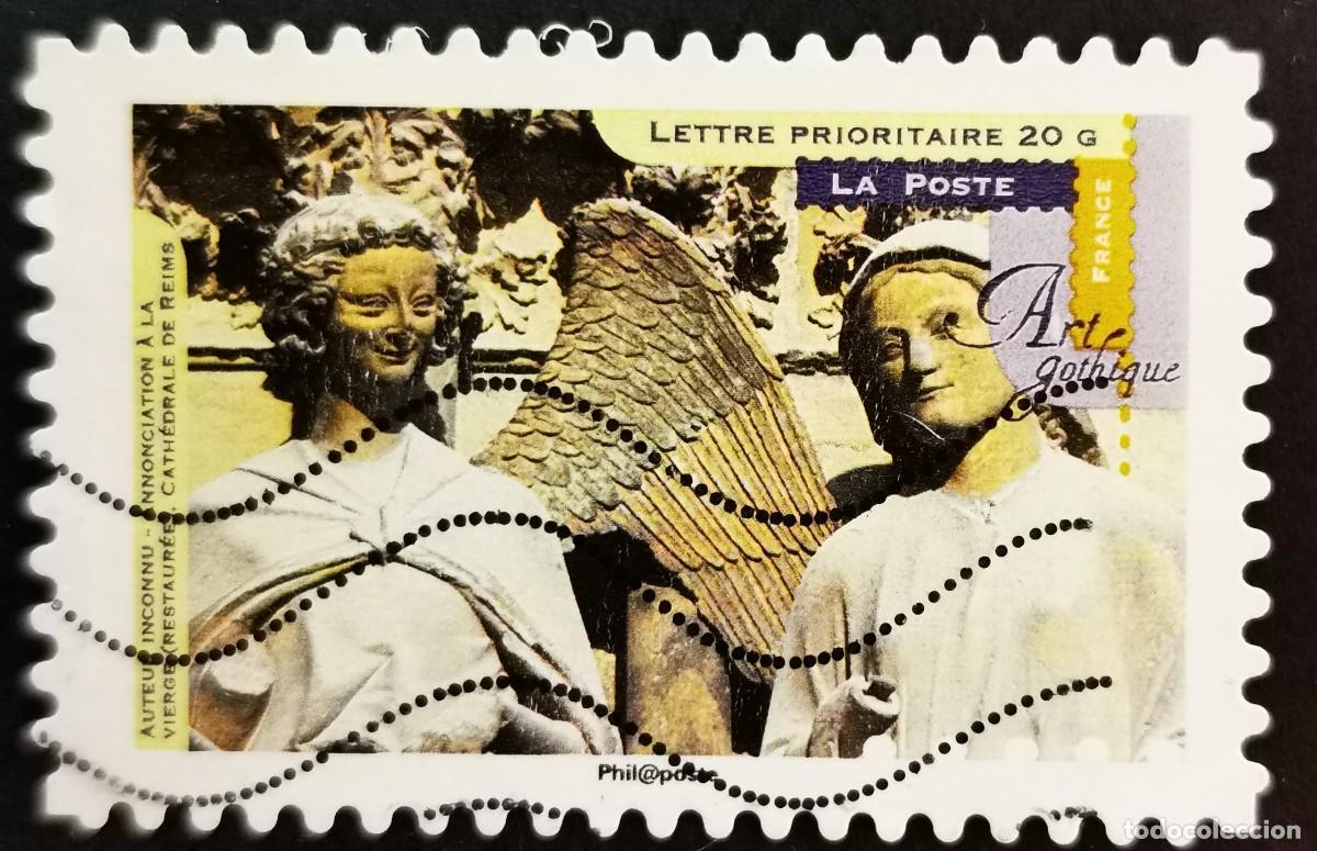 Sellos: Sello Francia 2013, Catedral de Reims, Anunciaci&oacute;n a la Virgen Mar, Sin Valor Facial Michel: FR 5664