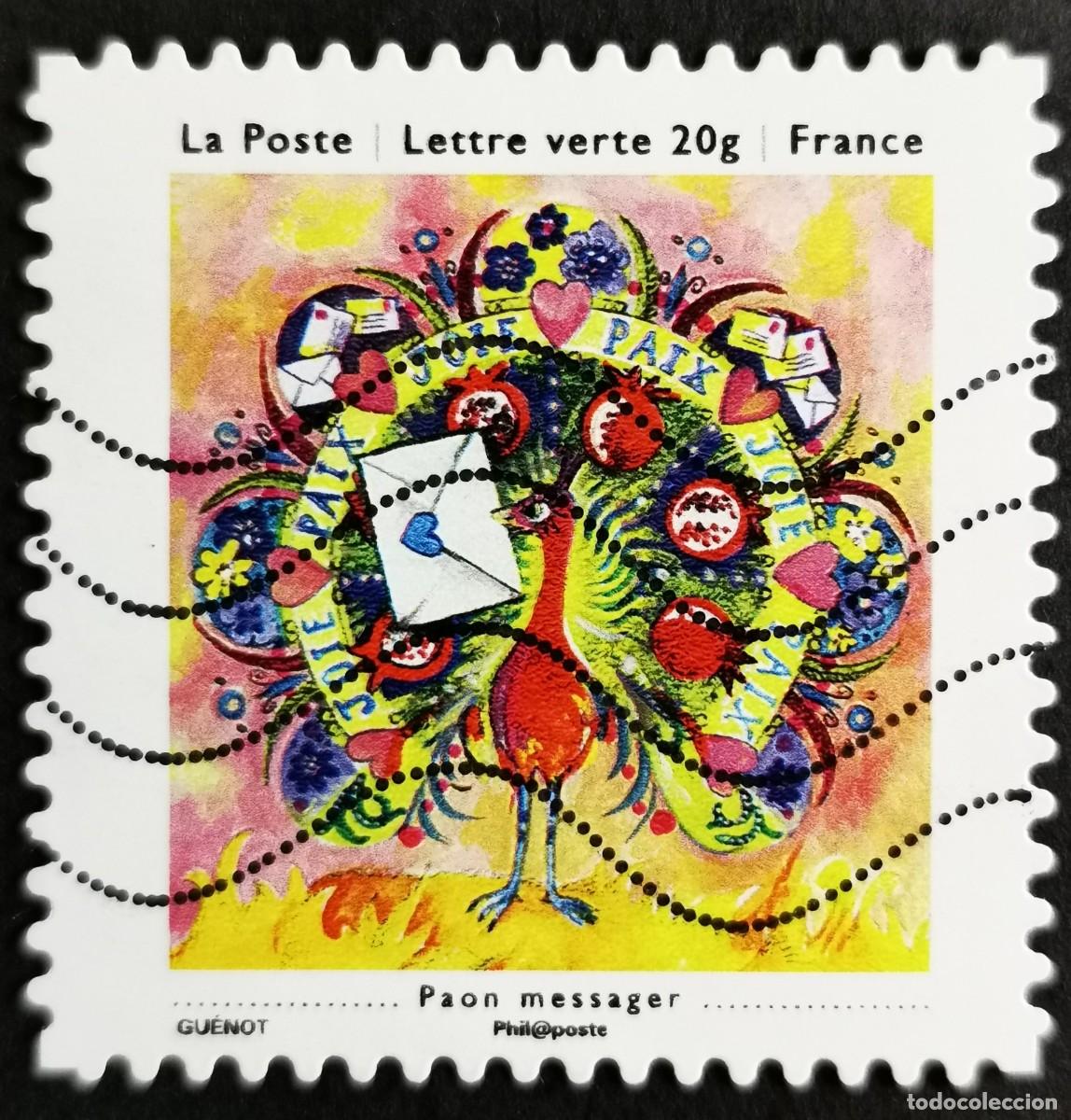 Sellos: Sello Francia 2013, Mensajero del pavo real, Sin Valor Facial Michel: FR 5709