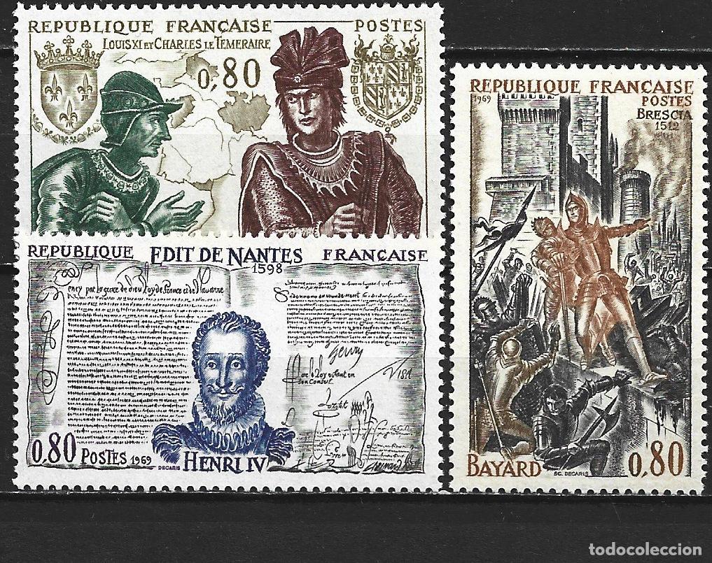 Sellos: FRANCIA YVERT NUM. 1616/1618 ** SERIE COMPLETA SIN FIJASELLOS
