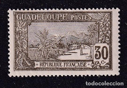 Sellos: colonies fran&ccedil;aises GUADELOUPE Yvert n&deg; 83 * grande soufri&egrave;re