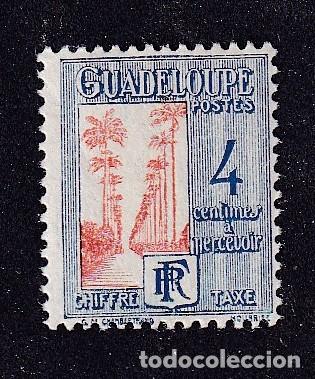 Sellos: colonies fran&ccedil;aises GUADELOUPE Yvert taxe n&deg; 26 * all&eacute;e Dumanoir &agrave; Cabesterre