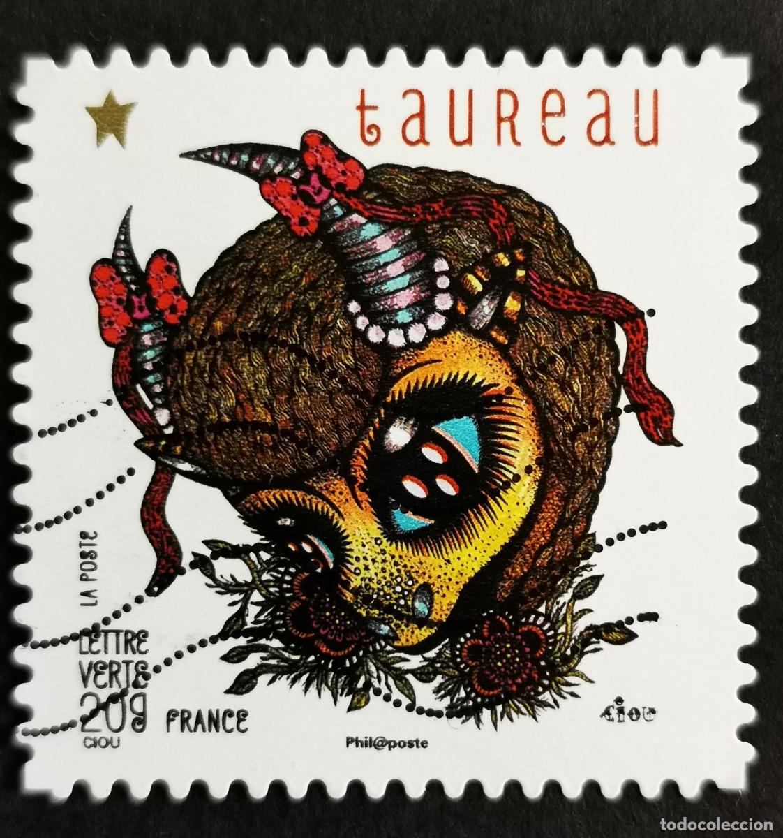 Sellos: Sello Francia 2014,Signos del zod&iacute;aco: Tauro, Sin Valor Facial Michel: FR 5766