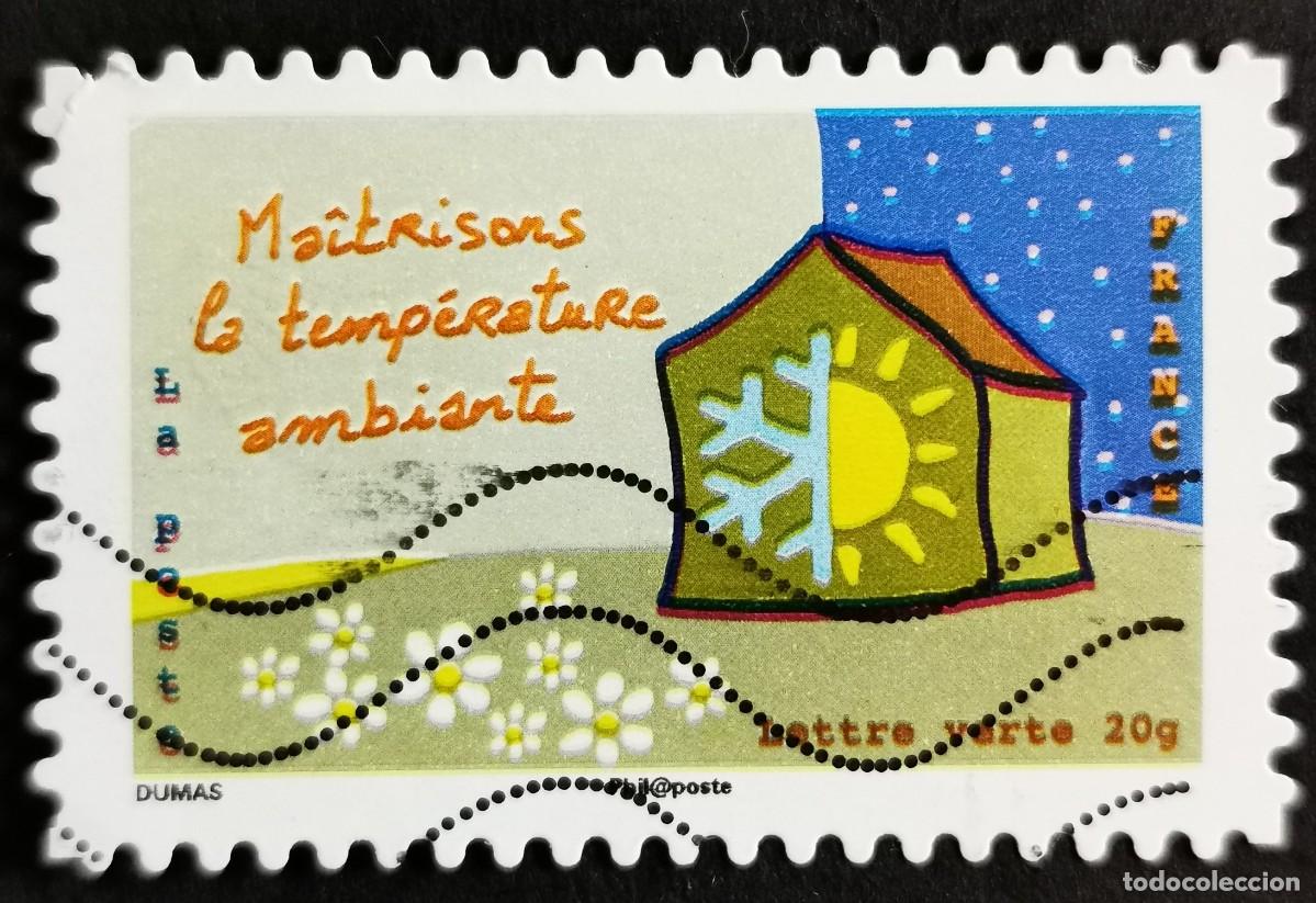 Sellos: Sello Francia 2014, Controla la temperatura ambiente, Sin Valor Facial Michel: FR 5809