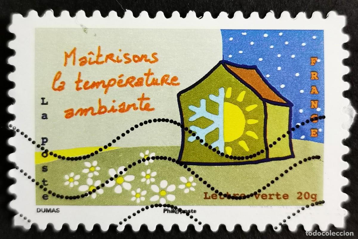 Sellos: Sello Francia 2014, Controla la temperatura ambiente, Sin Valor Facial Michel: FR 5809