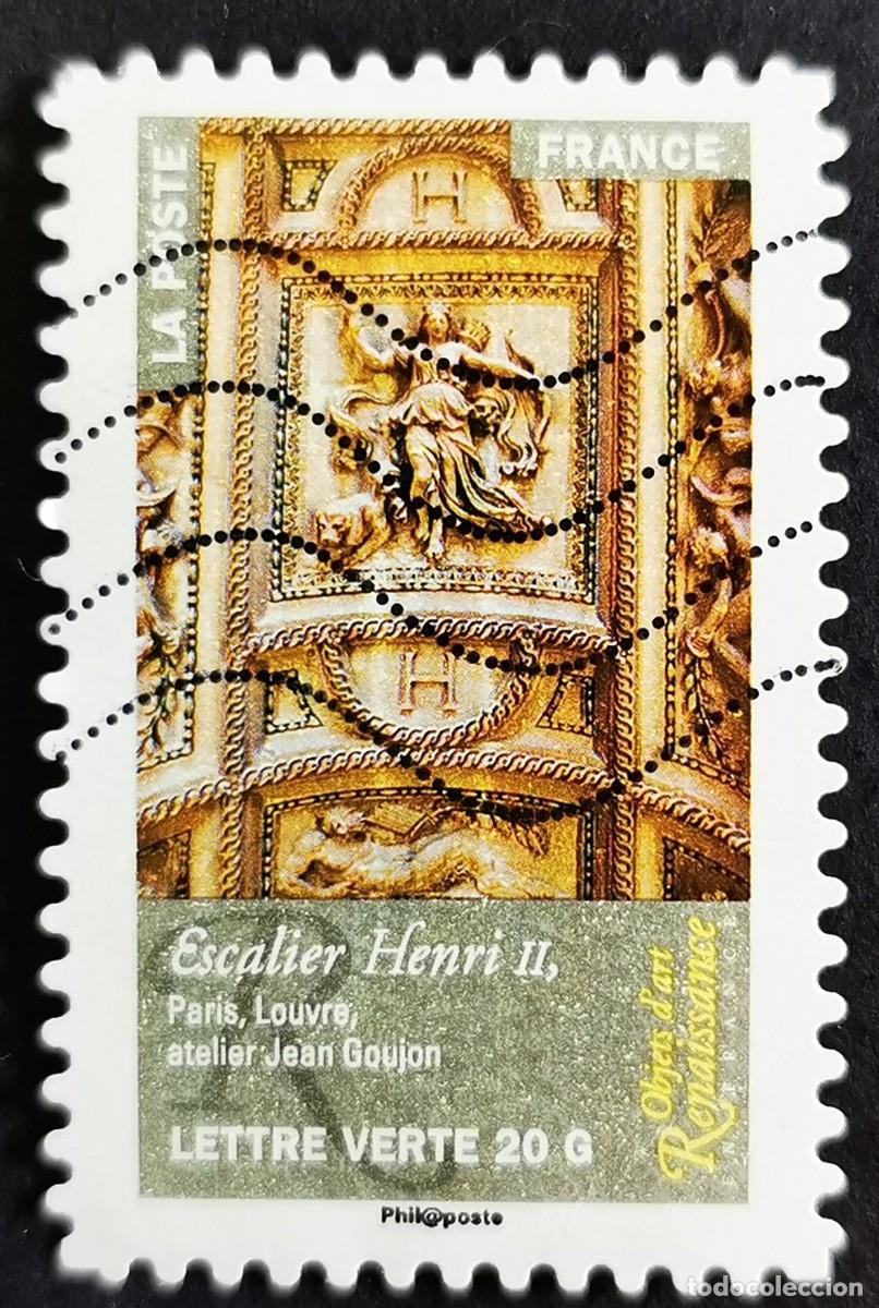 Briefmarken: Sello Francia 2014, Escalera de Henri II, Museo del Louvre de Par., Sin Valor Facial Michel: FR 5960