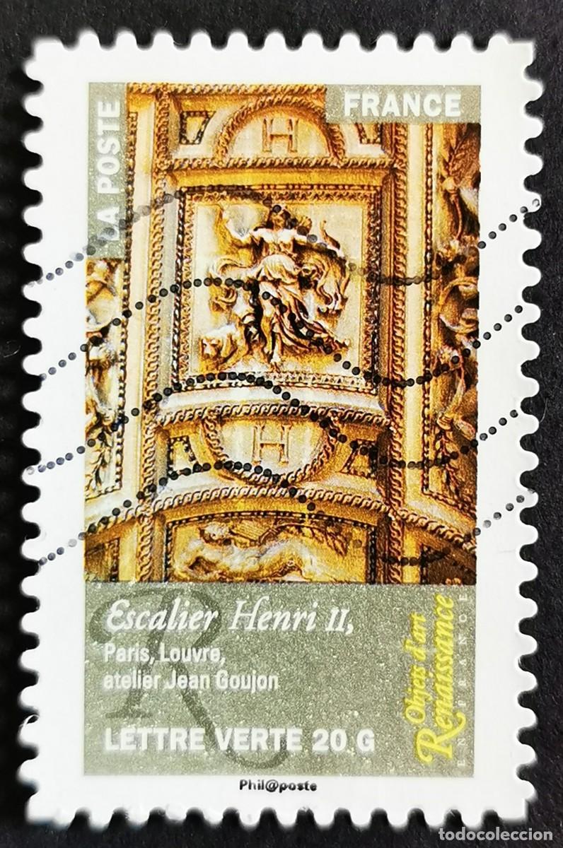 Sellos: Sello Francia 2014, Escalera de Henri II, Museo del Louvre de Par., Sin Valor Facial Michel: FR 5960