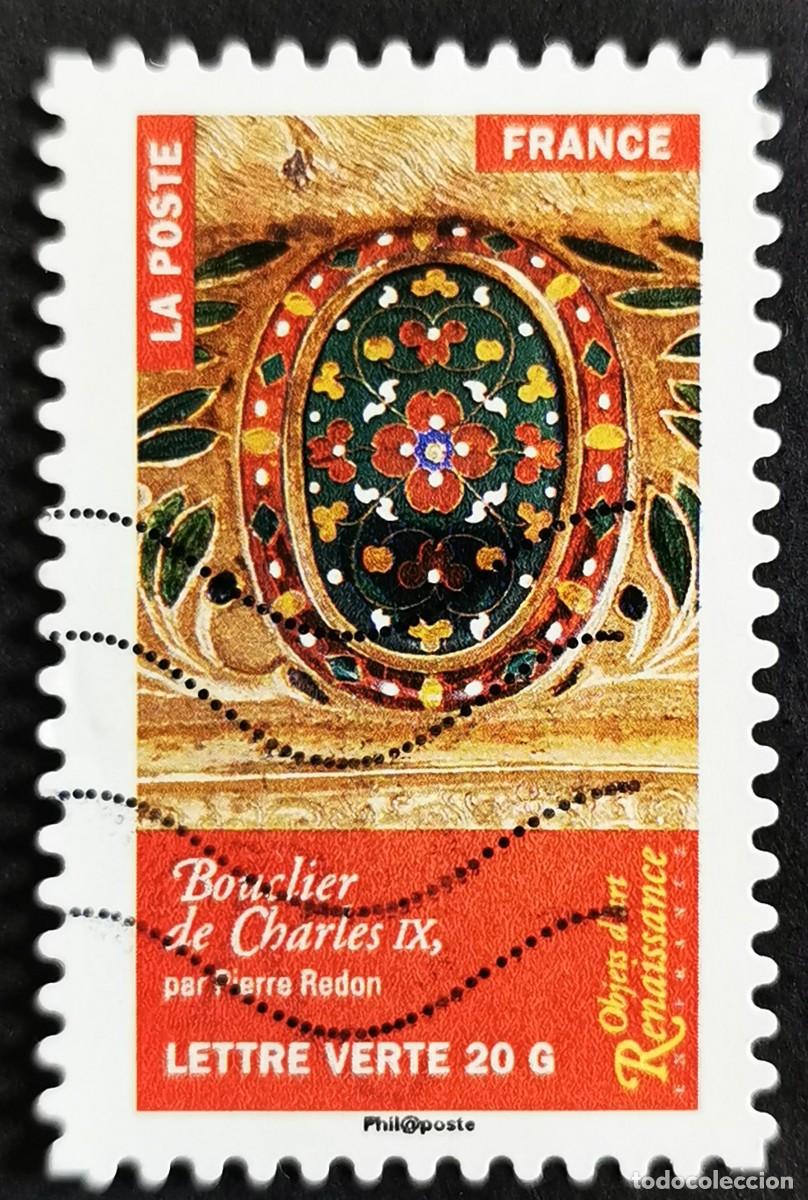 Sellos: Sello Francia 2014, Escudo de Carlos IX, por Pierre Redon, Sin Valor Facial Michel: FR 5962