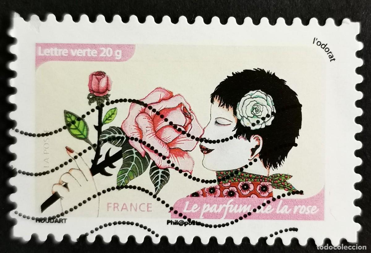 Sellos: Sello Francia 2014, El aroma de la rosa, Sin Valor Facial Michel: FR 5992