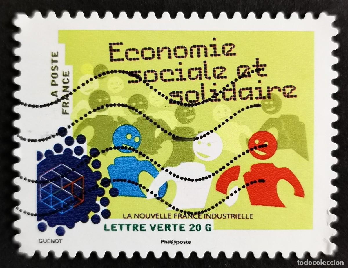 Sellos: Sello Francia 2014, Econom&iacute;a social y solidaria, Sin Valor Facial Michel: FR 6019