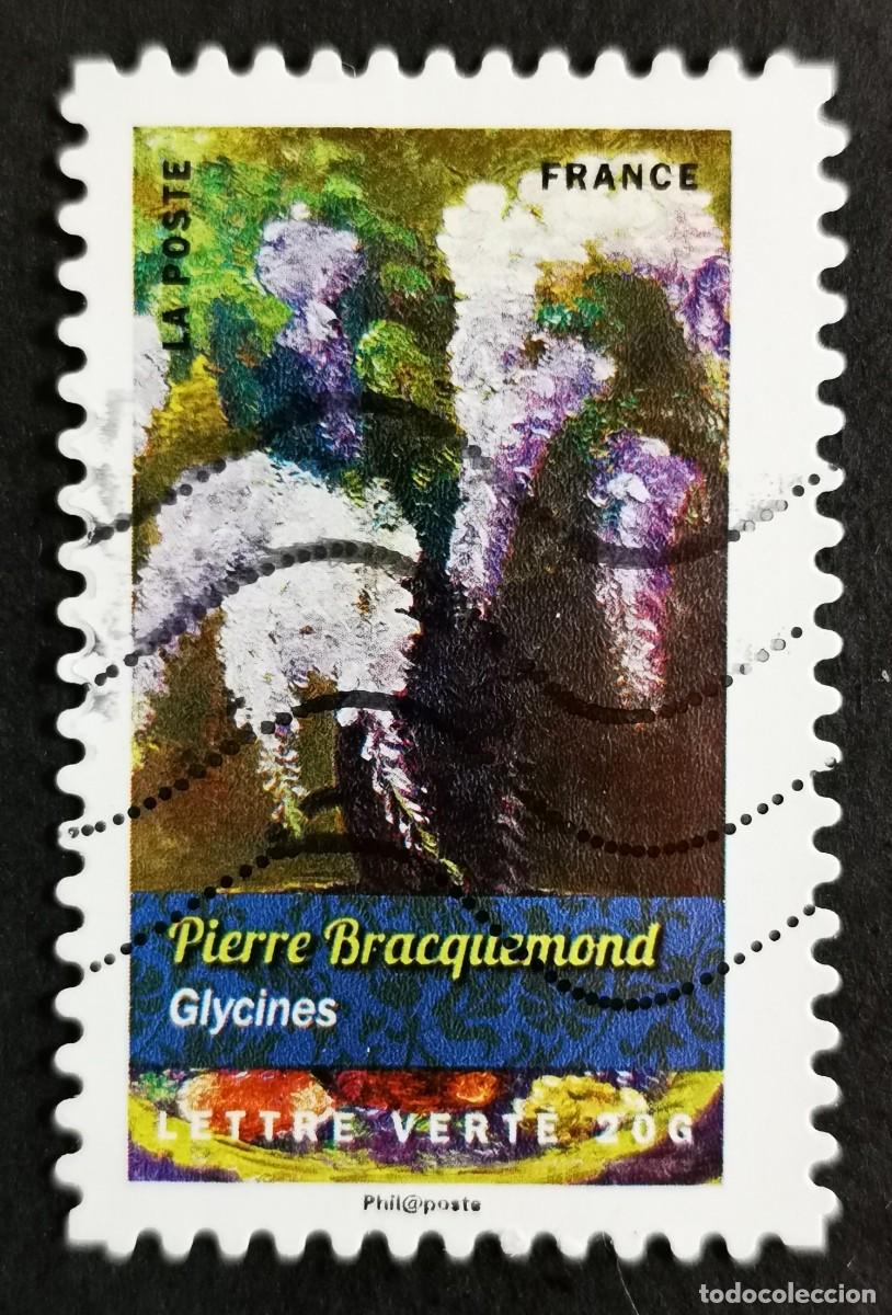 Sellos: Sello Francia 2015, Glicinias de Pierre Bracquemond, Sin Valor Facial Michel: FR 6130