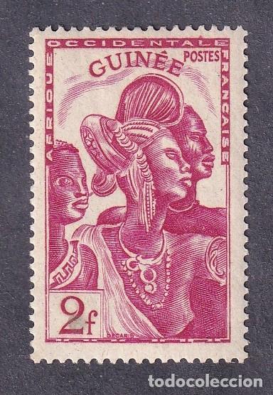 Sellos: colonies fran&ccedil;aises GUINEEE Yvert n&deg; 184 *