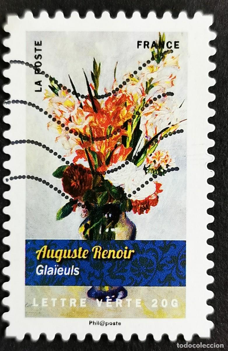 Sellos: Sello Francia 2015, Gladiolos de Auguste Renoir, Sin Valor Facial Michel: FR 6133