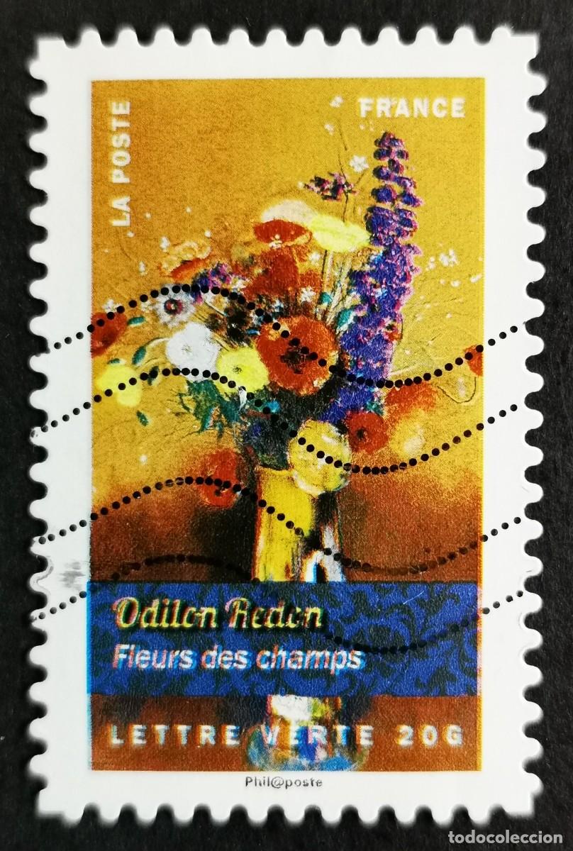 Sellos: Sello Francia 2015, Flores silvestres de Odilon Redon, Sin Valor Facial Michel: FR 6134