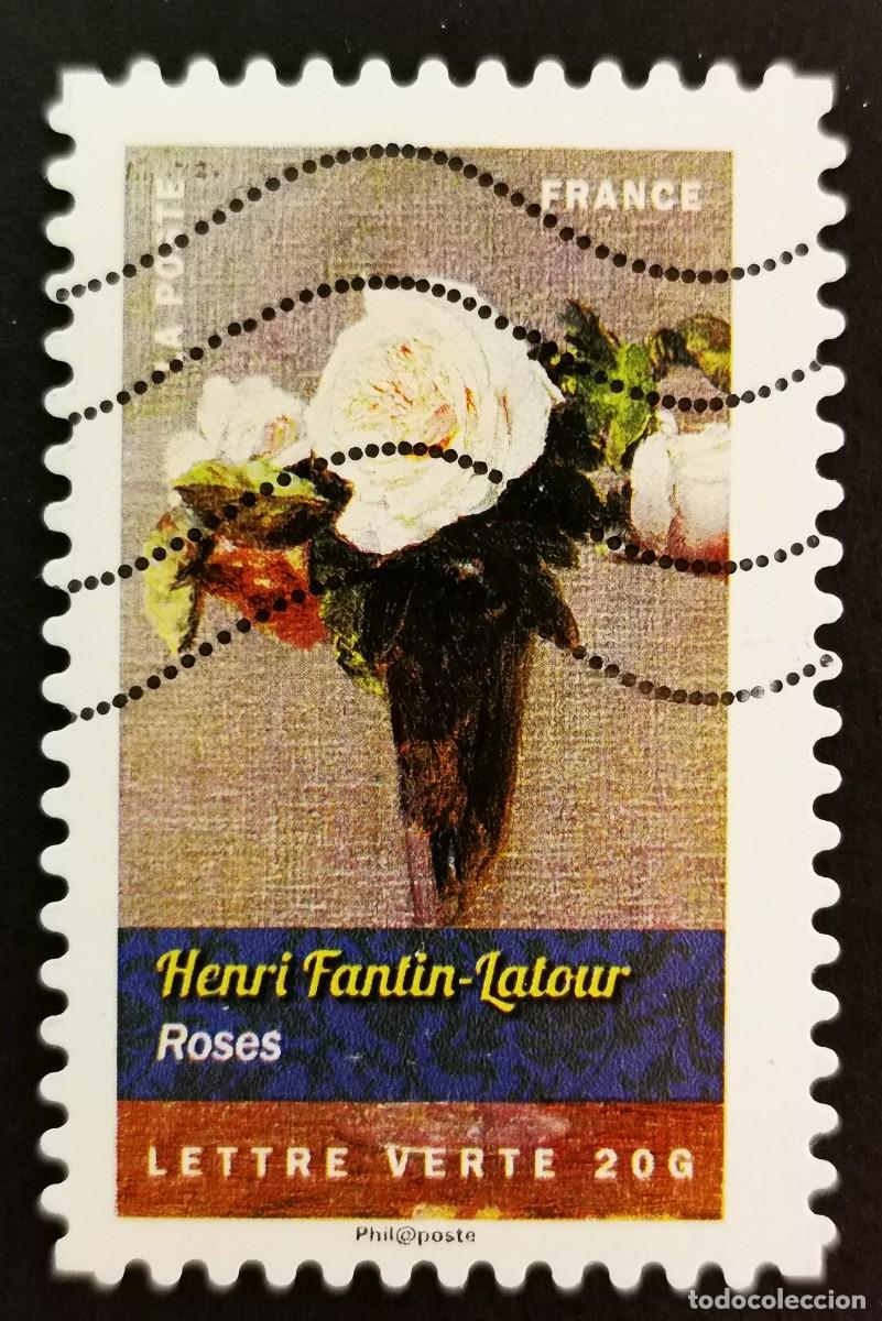 Sellos: Sello Francia 2015, Rosas de Henri Fantin-Latour, Sin Valor Facial Michel: FR 6138
