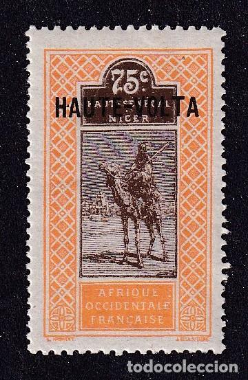 Sellos: colonies fran&ccedil;aises HAUTE-VOLTA Yvert n&deg; 14 *