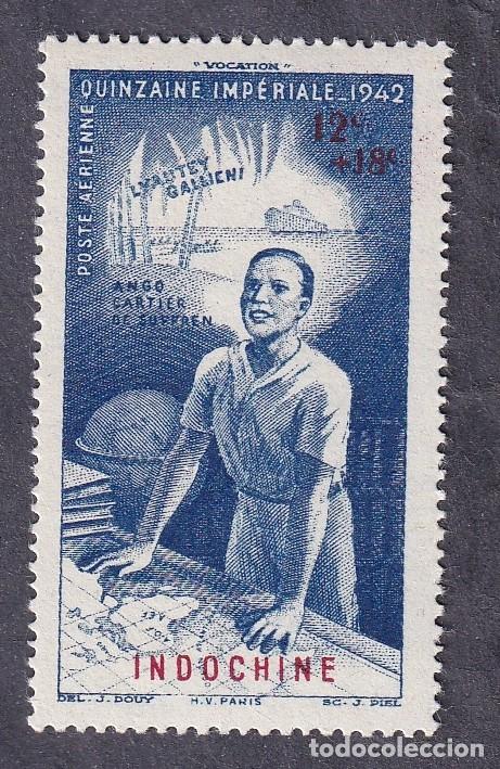 Sellos: colonies fran&ccedil;aises INDOCHINE Yvert PA n&deg; 23 ** quinzaine imp&eacute;riale