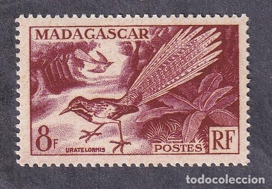 Sellos: colonies fran&ccedil;aises MADAGASCAR Yvert n&deg; 323 * oiseau uratelornis