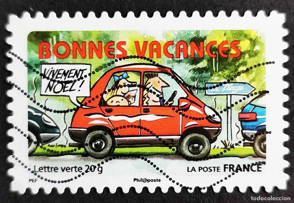 Sellos: Sello Francia 2015, Vacaciones 2015: Vacaciones en coche, Sin Valor Facial Michel: FR 6167