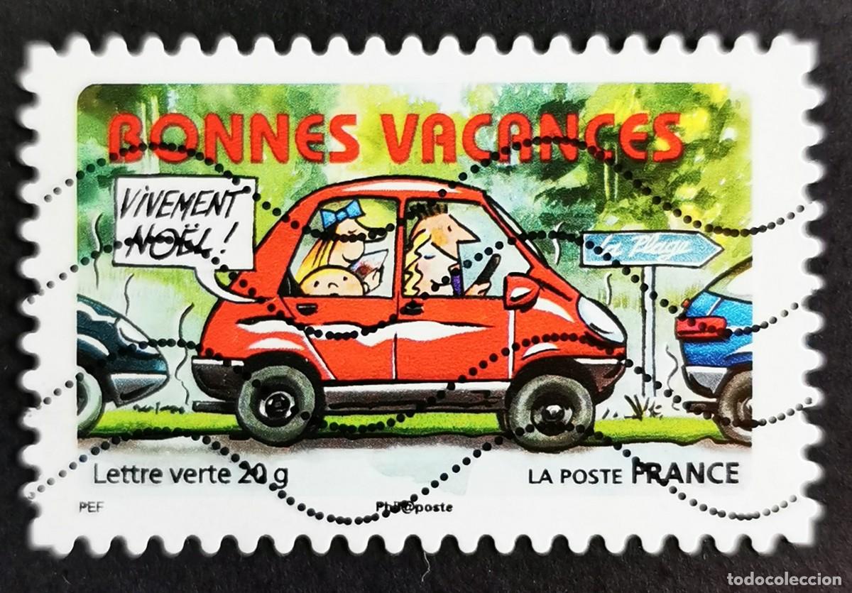 Sellos: Sello Francia 2015, Vacaciones 2015: Vacaciones en coche, Sin Valor Facial Michel: FR 6167