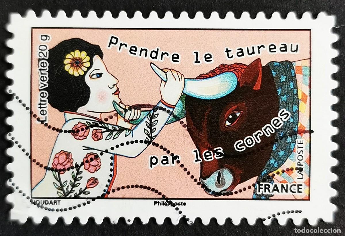 Sellos: Sello Francia 2015, Toma el toro por los cuernos, Sin Valor Facial Michel: FR 6193