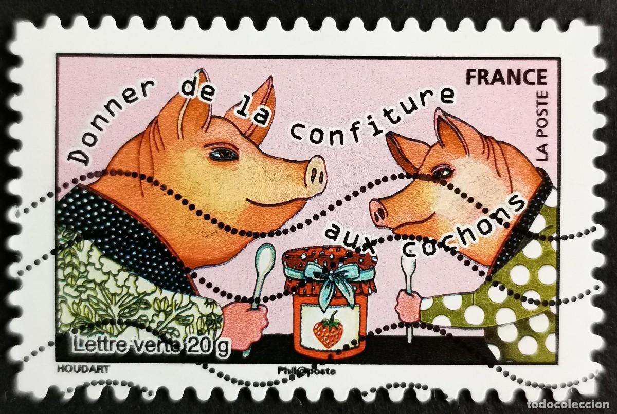 Sellos: Sello Francia 2015, Echar perlas a los cerdos, Sin Valor Facial Michel: FR 6195