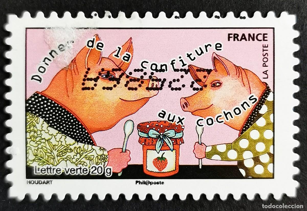 Sellos: Sello Francia 2015, Echar perlas a los cerdos, Sin Valor Facial Michel: FR 6195