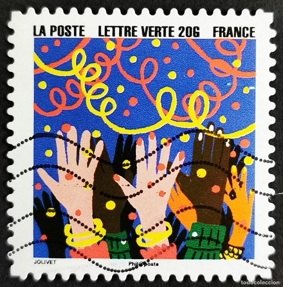Sellos: Sello Francia 2015, Feliz A&ntilde;o Nuevo, sello 9, Sin Valor Facial Michel: FR 6285