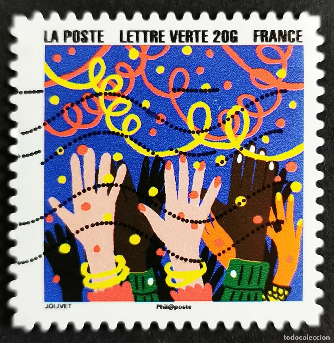 Sellos: Sello Francia 2015, Feliz A&ntilde;o Nuevo, sello 9, Sin Valor Facial Michel: FR 6285