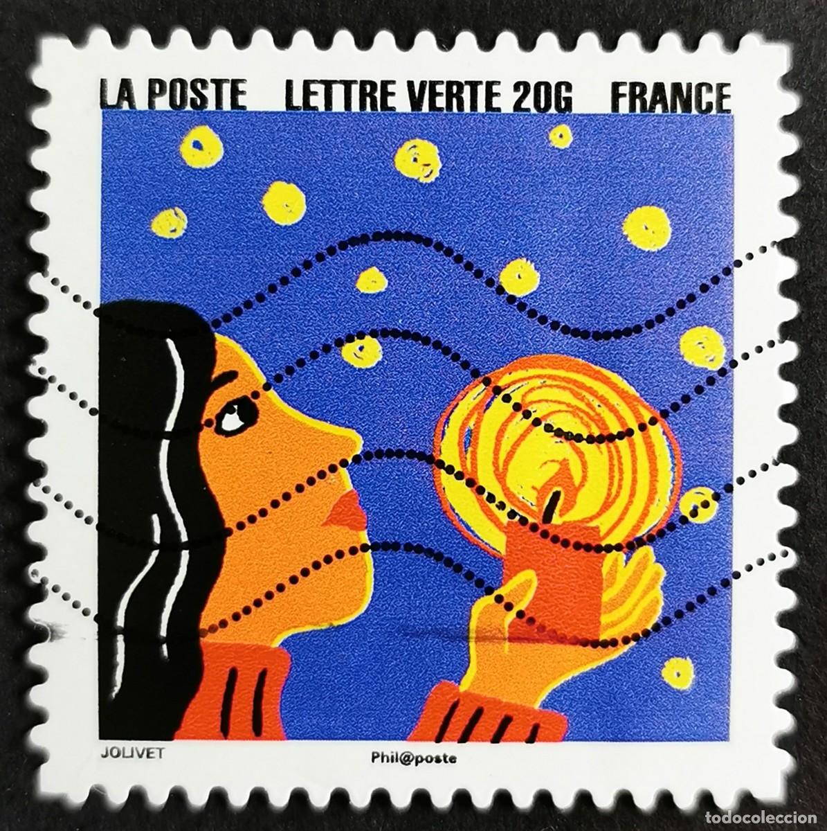 Selos: Sello Francia 2015, Feliz A&ntilde;o Nuevo, sello 3, Sin Valor Facial Michel: FR 6290