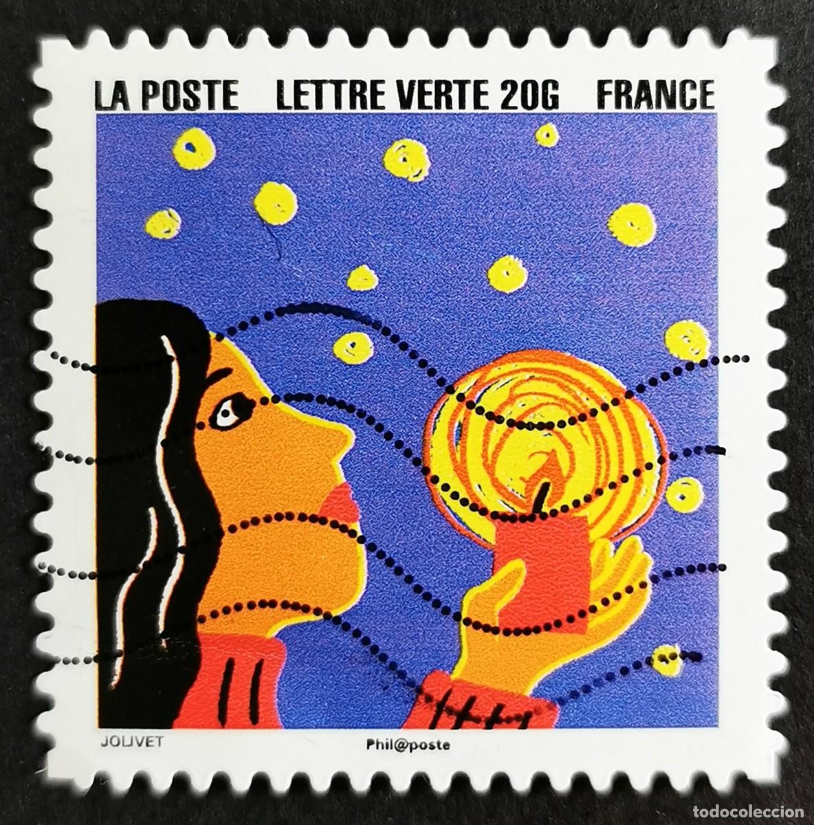 Selos: Sello Francia 2015, Feliz A&ntilde;o Nuevo, sello 3, Sin Valor Facial Michel: FR 6290
