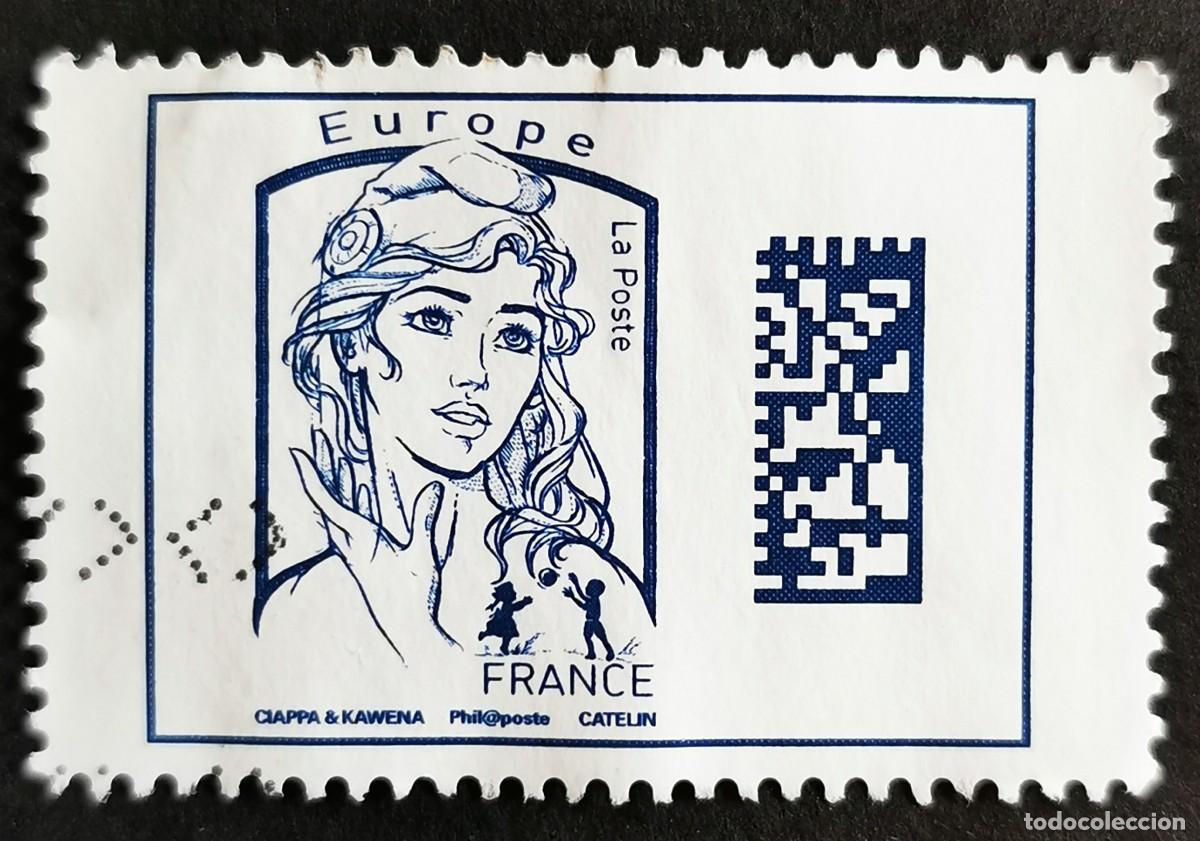 Sellos: Sello Francia 2016, Marianne Datamatrix Europa, Sin Valor Facial Michel: FR 6340