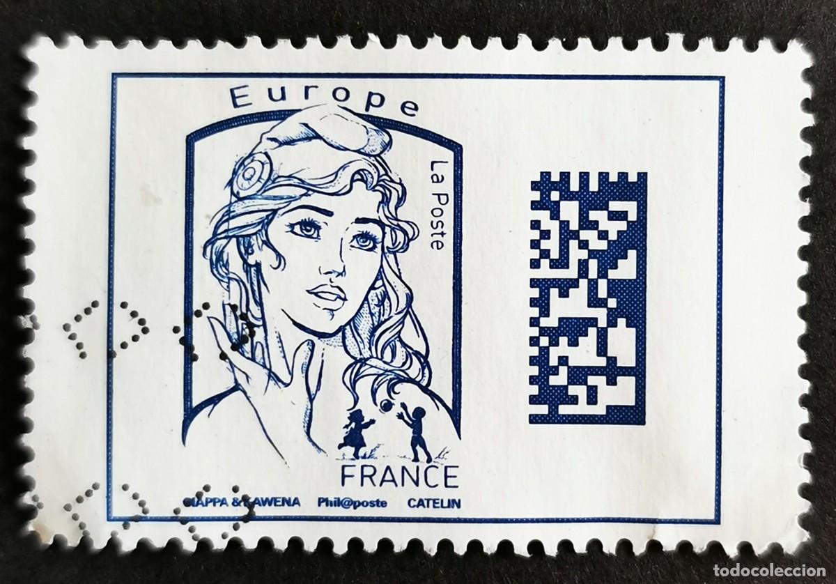 Sellos: Sello Francia 2016, Marianne Datamatrix Europa, Sin Valor Facial Michel: FR 6340