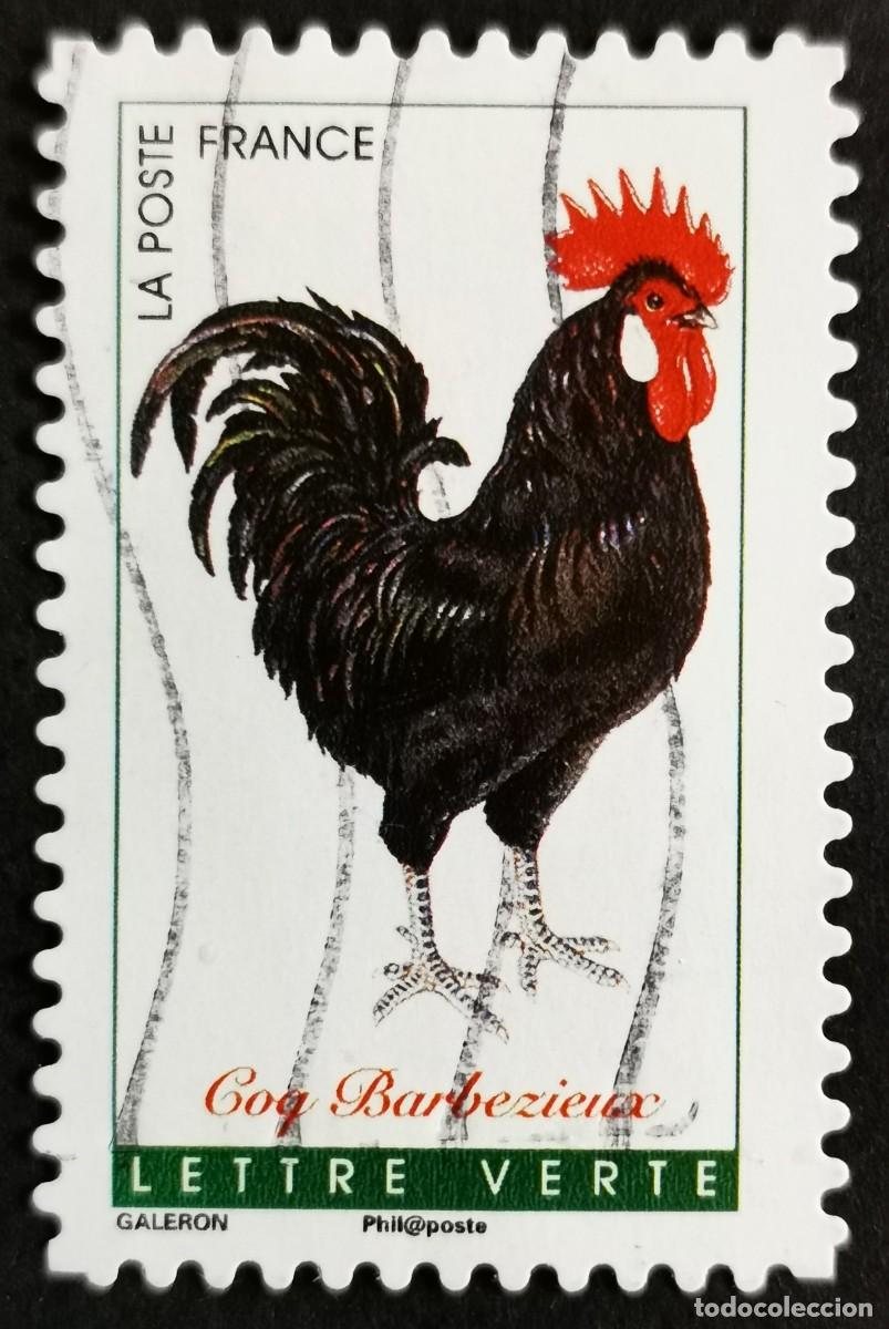 Sellos: Sello Francia 2016, Gallos franceses: Gallo Barbezieux , Sin Valor Facial Michel: FR 6395