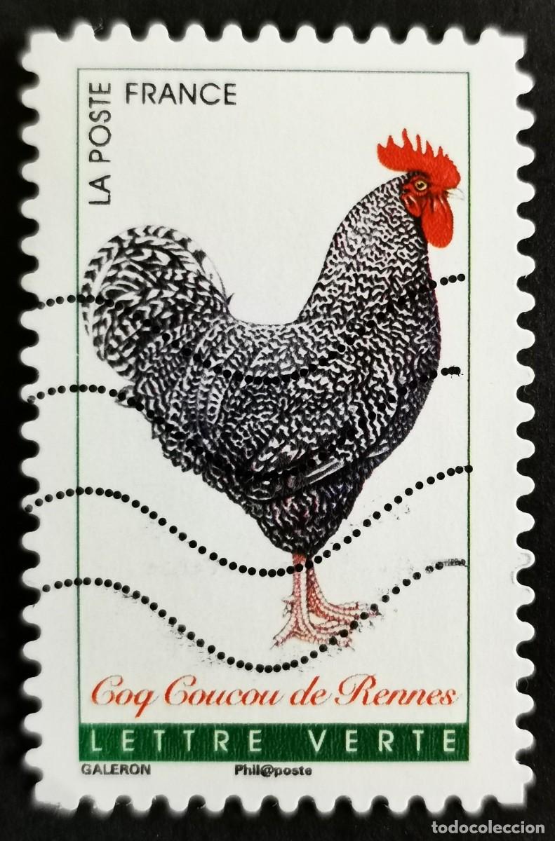Sellos: Sello Francia 2016, Gallos franceses: Coucou de Rennes, Sin Valor Facial Michel: FR 6399
