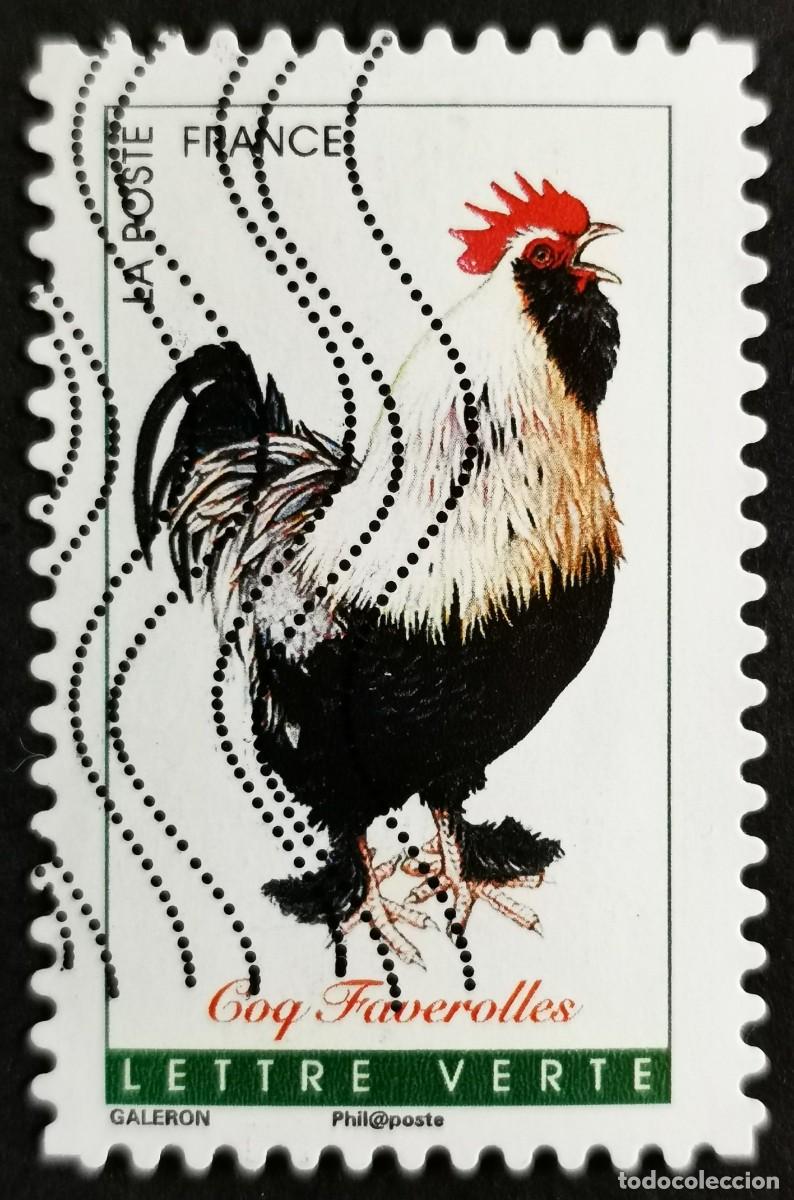 Sellos: Sello Francia 2016, Gallos franceses: Gallo de Faverolles, Sin Valor Facial Michel: FR 6400