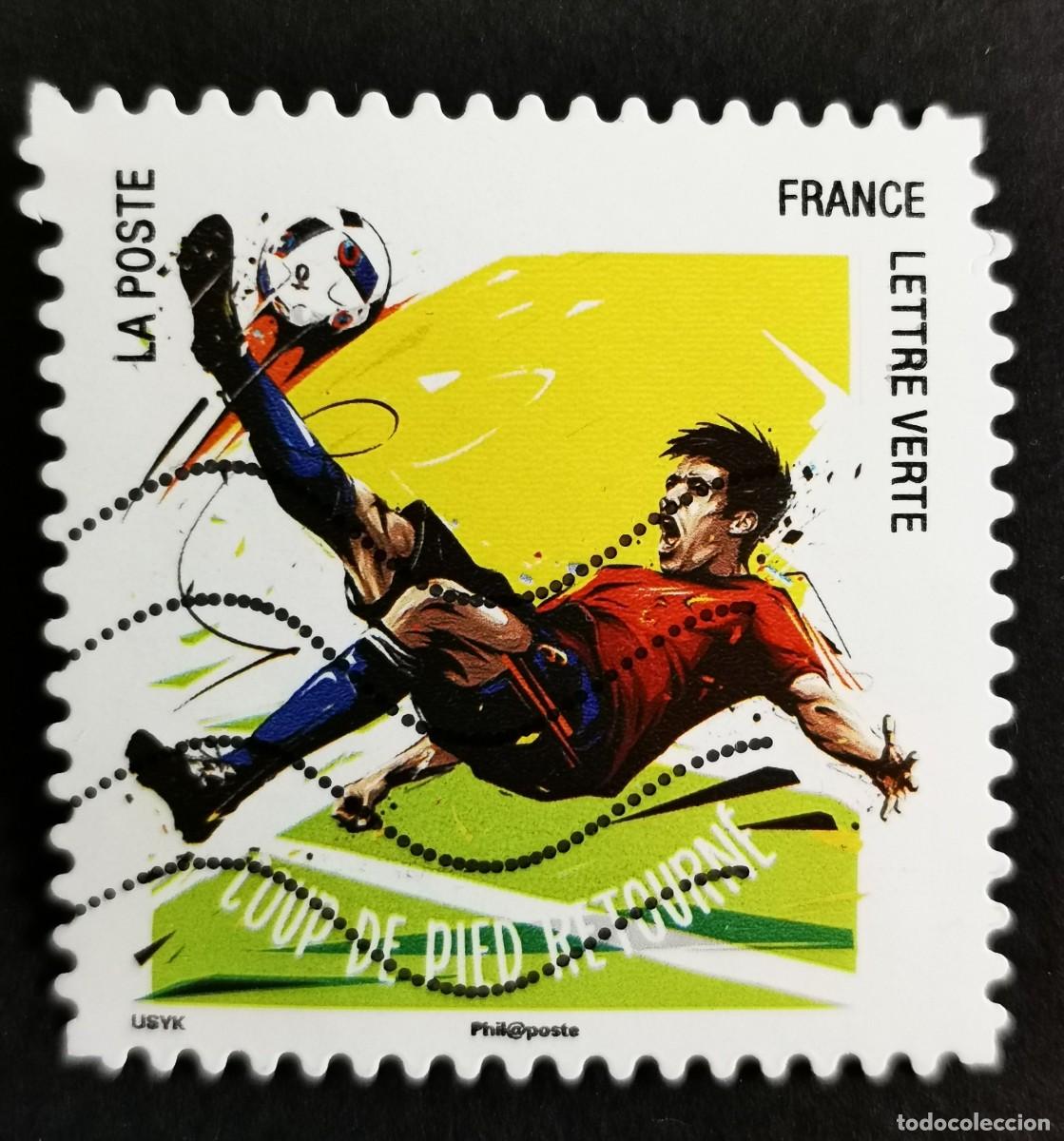 Sellos: Sello Francia 2016, Gestos favoritos f&uacute;tbol: patada de bicicleta, Sin Valor Facial Michel: FR 6458
