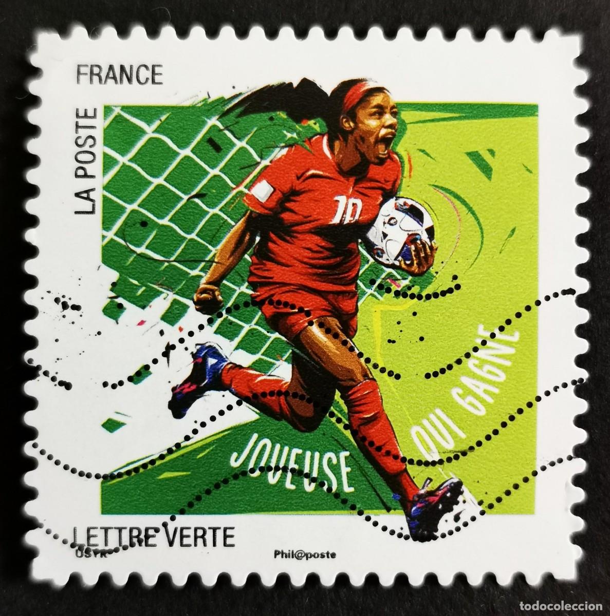 Sellos: Sello Francia 2016, Gestos favoritos f&uacute;tbol: Jugador ganador, Sin Valor Facial Michel: FR 6459
