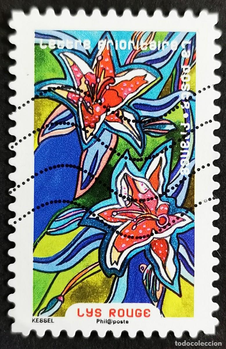 Sellos: Sello Francia 2016, Flores en abundancia: lirio rojo, Sin Valor Facial Michel: FR 6504